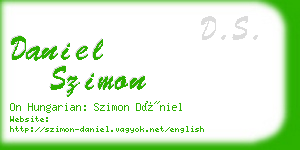 daniel szimon business card